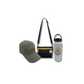 Accessory Bundle: Wet Shoe + Sun Cap + 1L Hydration Bottle+ Crossbody 3-way Bag