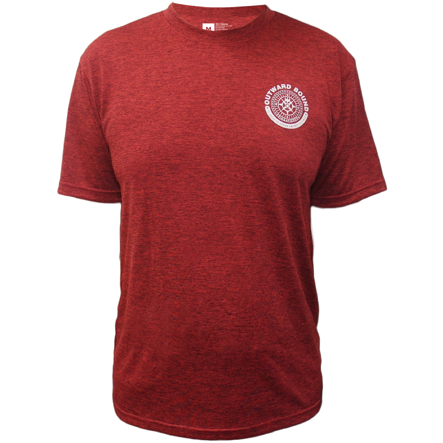 Basic Mélange Tee 01 in Red-Black