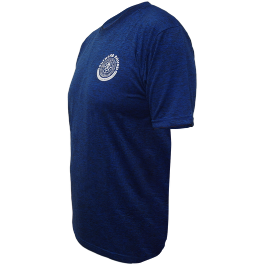 Basic Mélange Tee 01 in Royal Blue-Brown